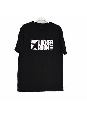 Locker Room Black Graphic Tee Crewneck Short Sleeve Unisex Casual T-Shirt